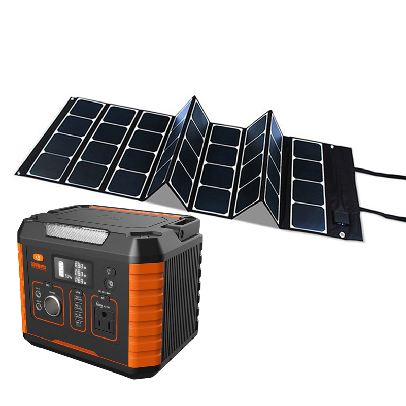 Portable Home Power Emergency Deep Cycle 300w Inverter Charger Generator With Solar Backup Battery