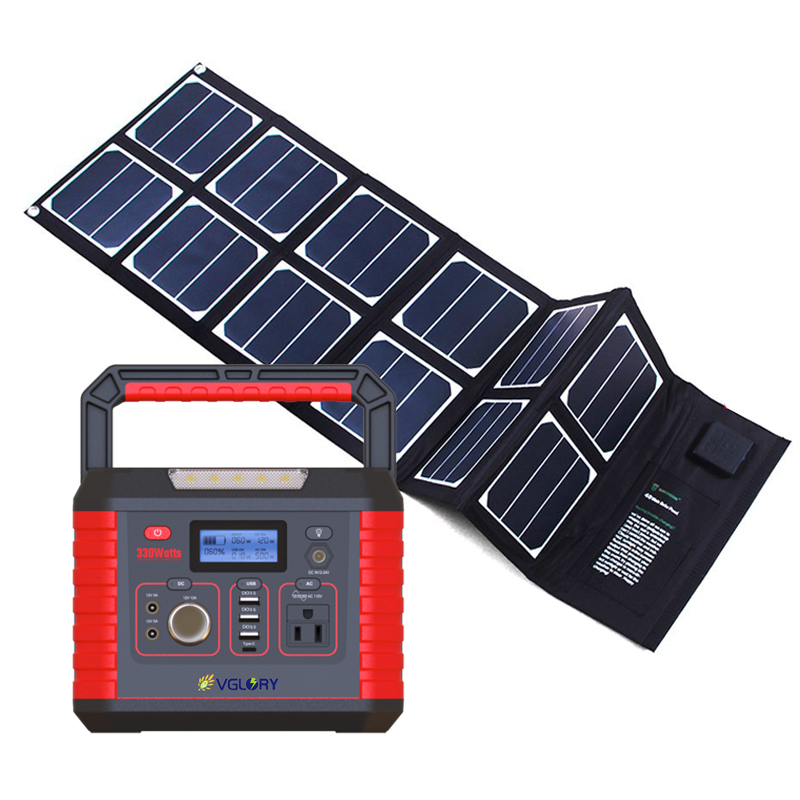 Wholesale Power Whole Powered House Home Off Grid Panel Compatible 300w Portable Solar Camping Generator