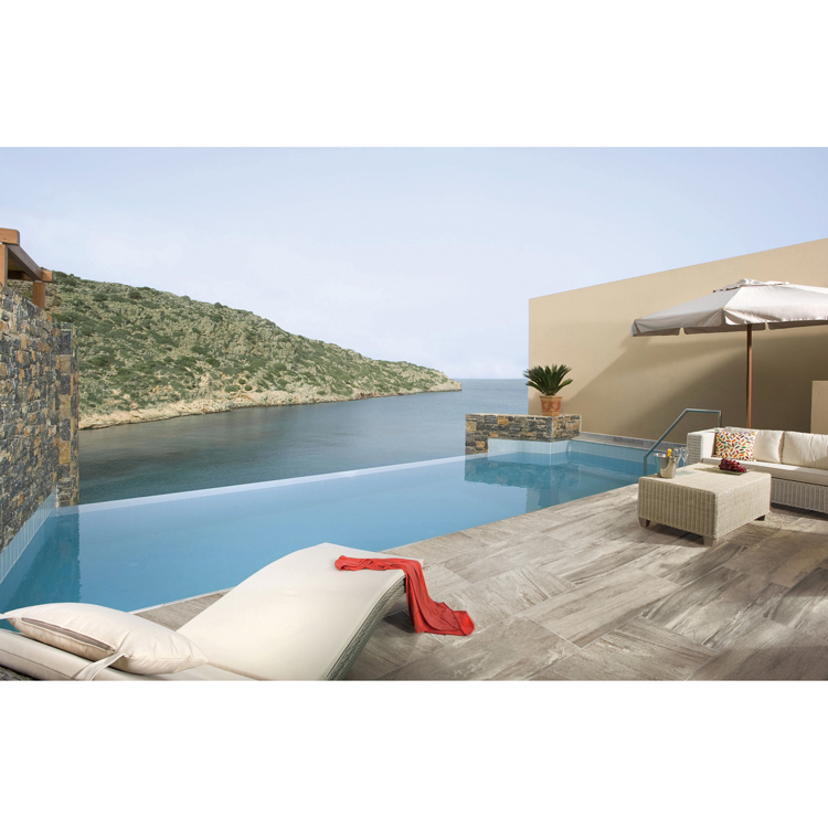 Slip resistant outdoor ceramic tiles