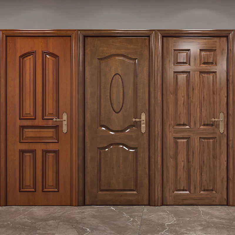 Walnut Modern Latest Design Wooden Hotel Living Strong Room Door Bedroom Door Prices
