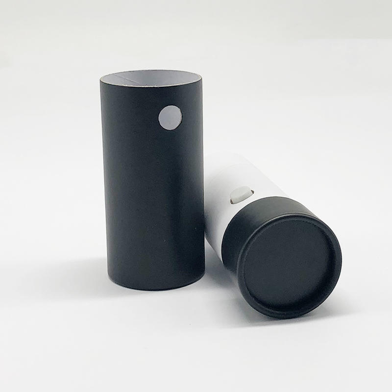 Manufacturer specialized production tea cardboard box packaging design custom black cylinder gift box