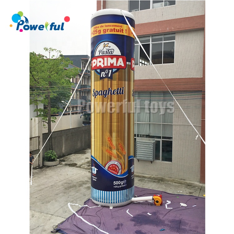 Oxford promotion event decoration inflatable pasta advertising standing model