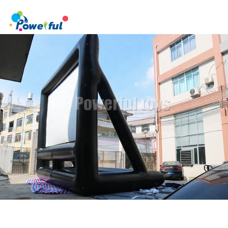 Air Sealed No Noise Inflatable Open Movie Air Screen Drive In Movie Screens For Sale
