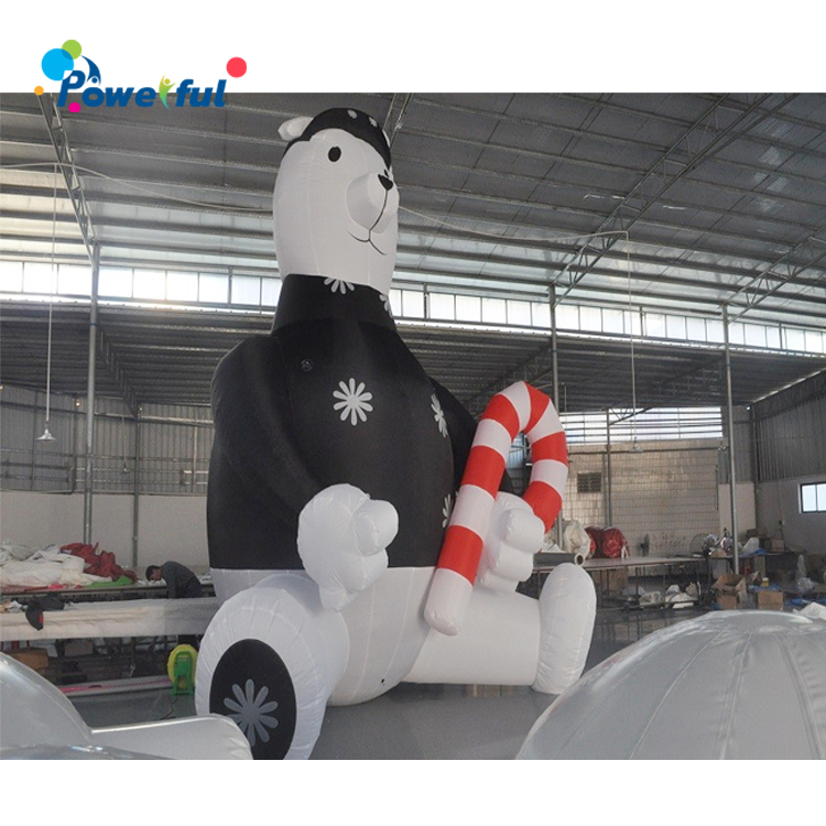 Giant Inflatable White Snow Bear 6m Decoration Christmas Bear