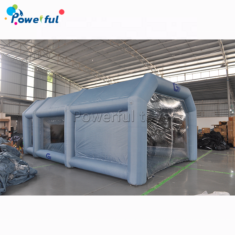 Hot selling inflatable spray booth 26x15x10ft inflatable spray paint booth with filter system