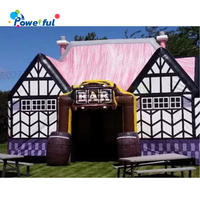 Outdoor family party activities decorated inflatable bar model custom Pub Boothfor inflatable bbq