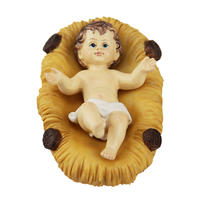 6 Cm Baby Jesus With Bed Figurine Christian Religious Statue Baby Jesus Figurine