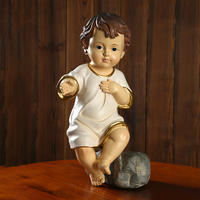 Baby jesus with clothes 20cm polyresin religious rita figurine decoration statues