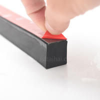 EPDM Sponge foam square shape self adhesive rubber sealing strips