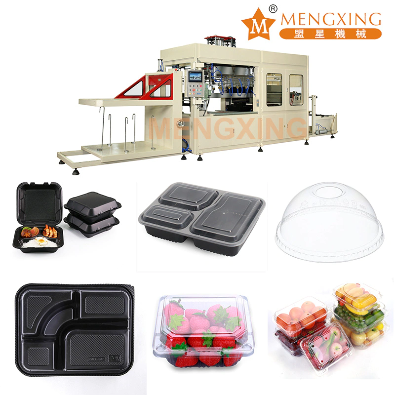 Automatic Vacuum Forming Machine Tray Mengxing Direct Manufacture Fast Food Box Egg Biscuit Fruit Tray Thermoform Machine Price Plastic Tray Making Machine