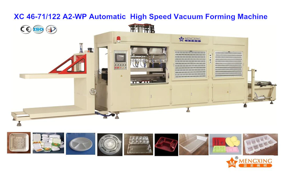 Mengxing PP Tray High Speed Vacuum Forming Machine (XC46-71/122A2-WP)