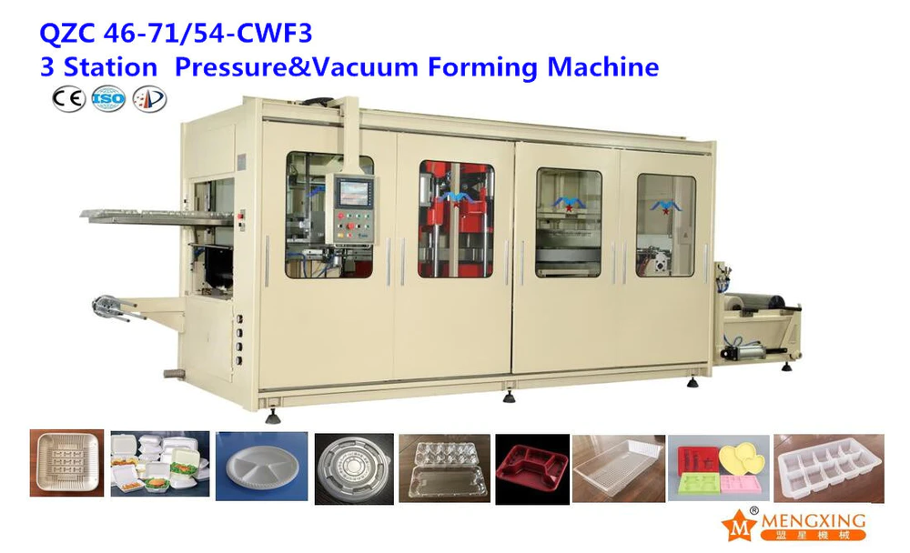 QZC 46-71/54-CWF3 Automatic High Speed Food Container Making Machine