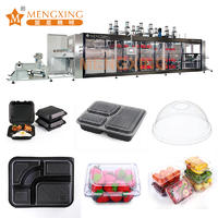 Full Automatic Robot Hand Vacuum Forming Machine Disposable Plastic Products Food Tray Cutting Machine Fresh Box Plate Thermoforming Machine