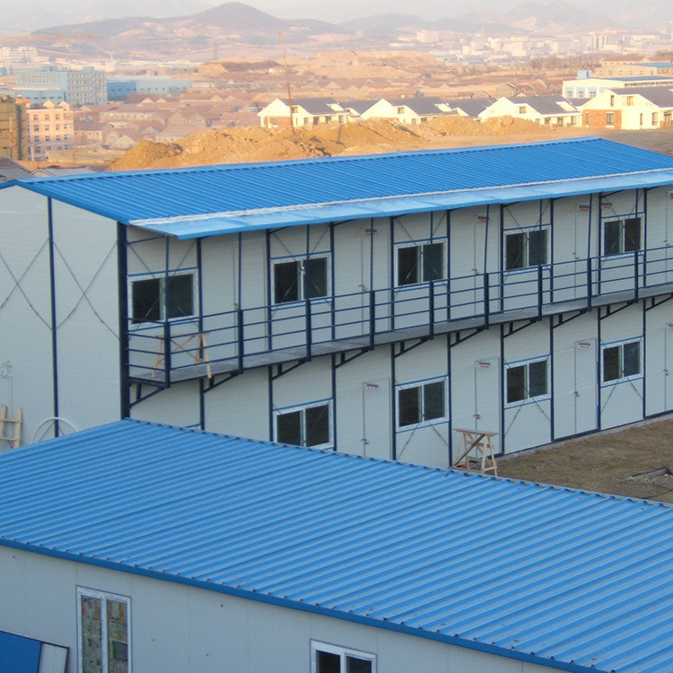 well designed light steel structure buildings prefab house for construction site with CE