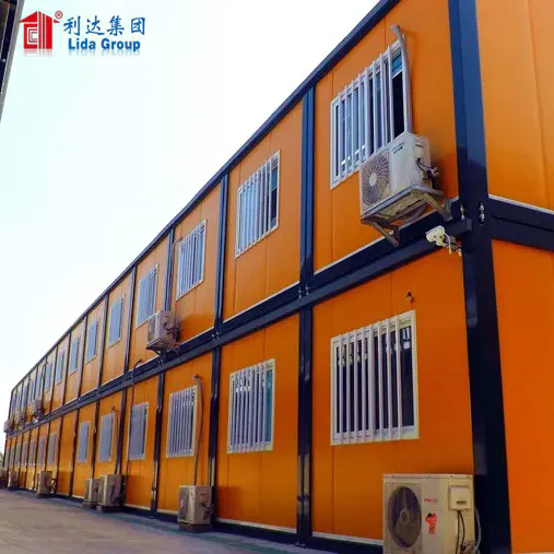 Angola Cango Mozambique Worker Accommodation Easy Assemble Container House Dormitory
