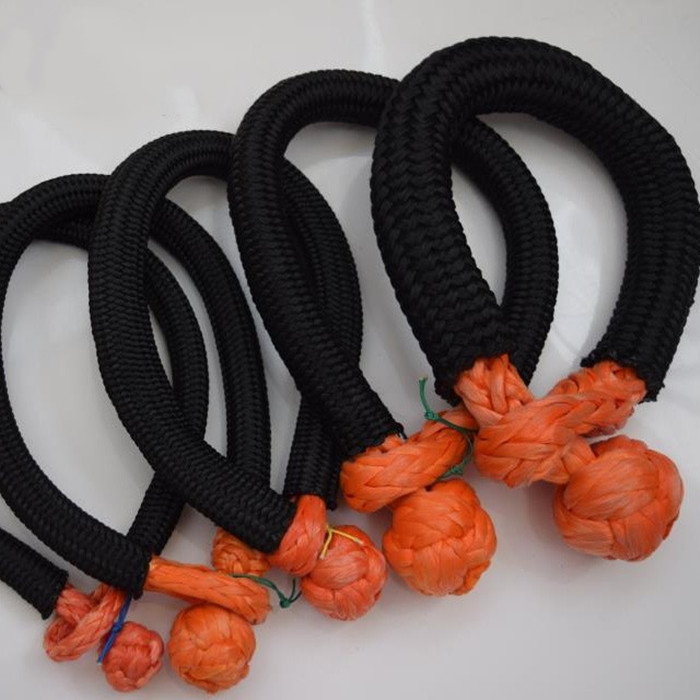 Yellow 12 Strand Braided UHMWPE Rope Soft Rope Shackle Knot Rope
