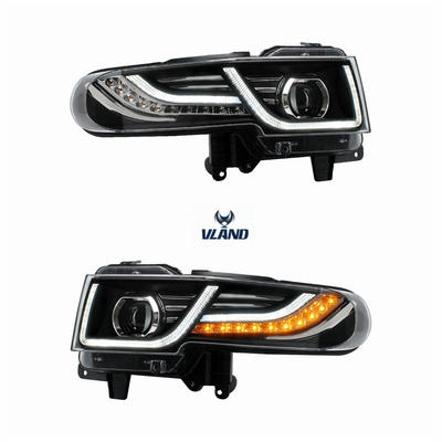 Vland factory accessories for FJ Cruiser LED Headlight+middle Grille 2007-2015 LED Headlamp with moving turn signal+LED DRL