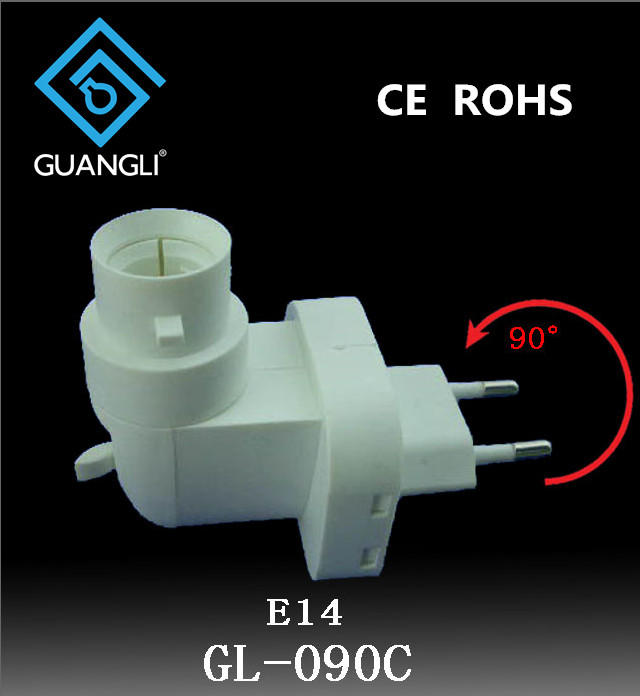 CE ROHS 220v e14 caliber light sensor lamp holder