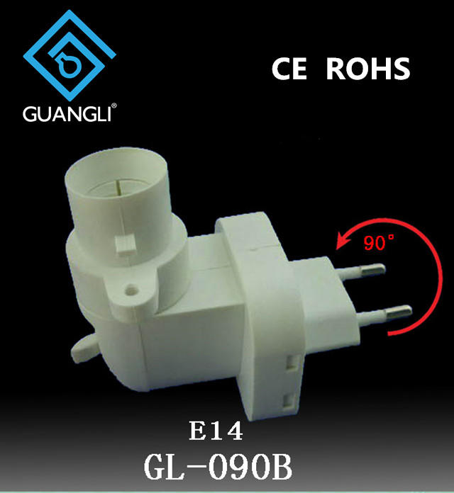CE ROHS 220v e14 caliber light sensor lamp holder