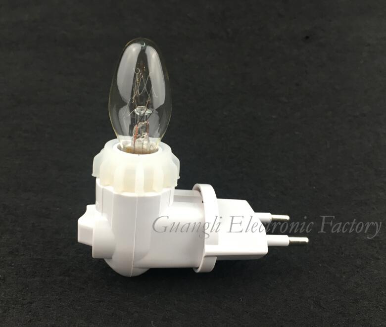 088A CE ROHS approved switch Pakistan Salt Wall lamp Night Light electrical plug in socket lamp holder European and 220V