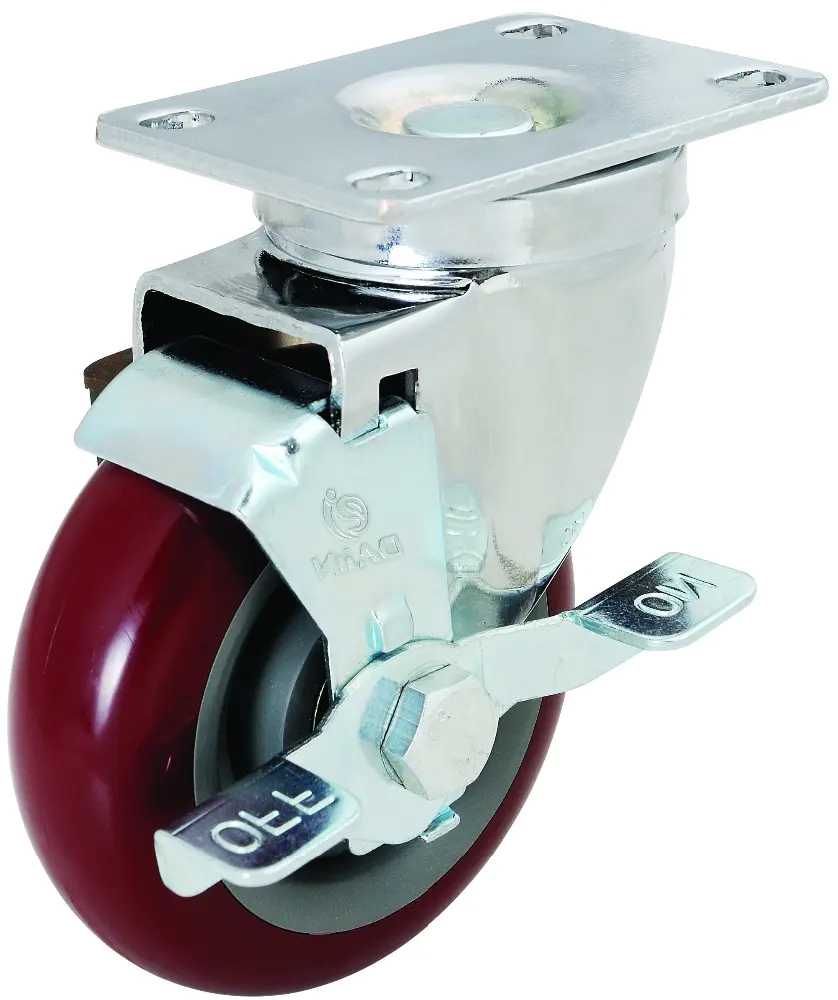 Factory Price 3 4 5 Inch PU Swivel Caster Wheel