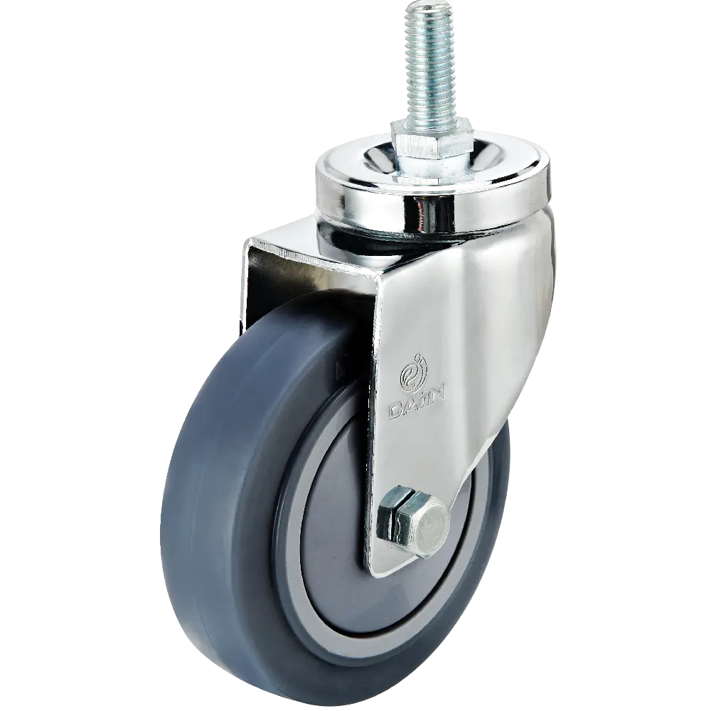 90mm 3.5 inch PU caster wheels with double ball bearing