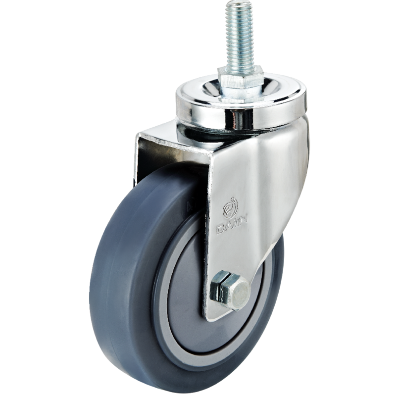 90mm 3.5 inch PU caster wheels with double ball bearing