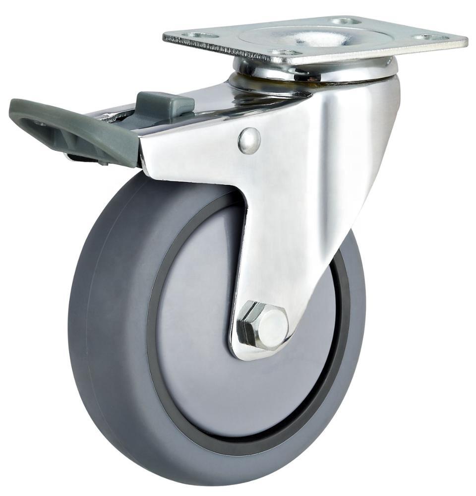 Dajin Caster Wheel Swivel 3 Inch Plate Med-light Duty Caster Wheels Wholesale For Hotel Service Cart