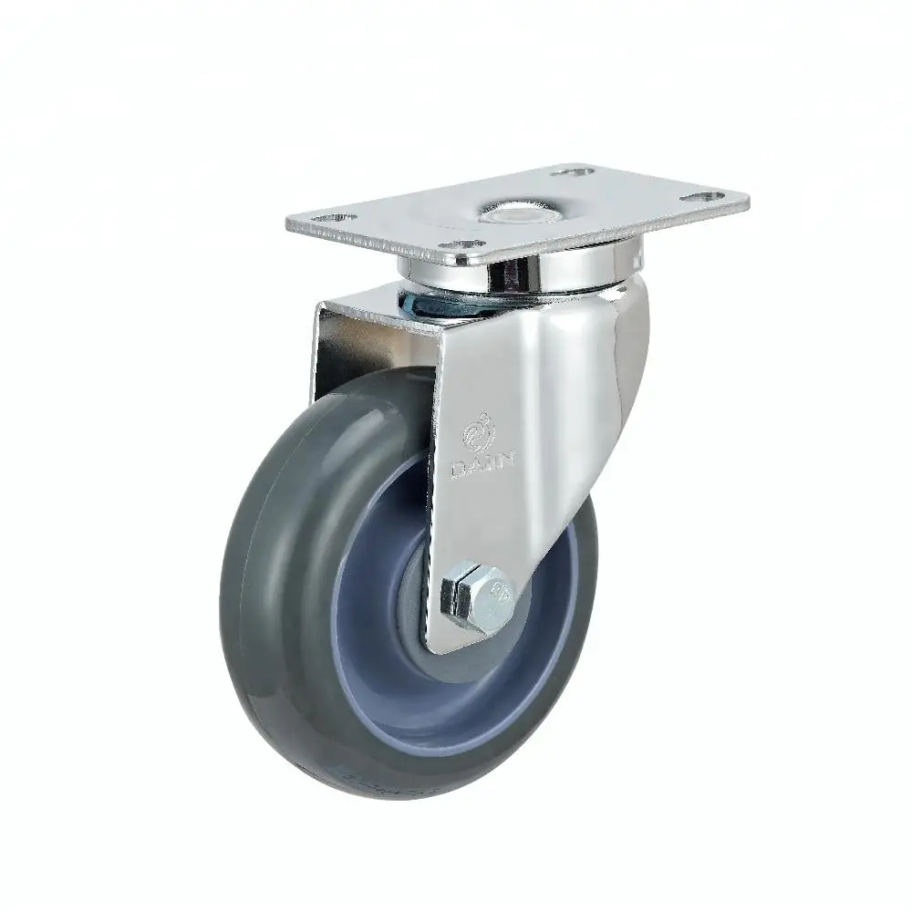 3 4 5 Inch TPR Trolley Swivel and BrakeCaster Wheels
