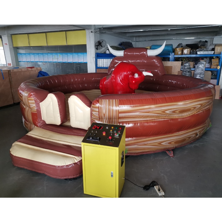 Inflatable mechanical rodeo red mechanical bull mattress for Crazy challenge game
