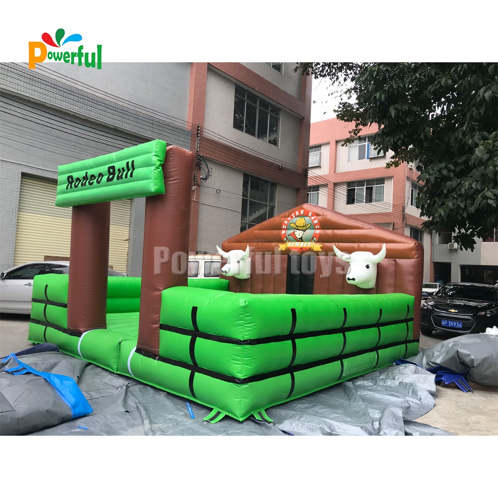 Trampoline park new designed inflatable rodeo bull machine inflatable bull game
