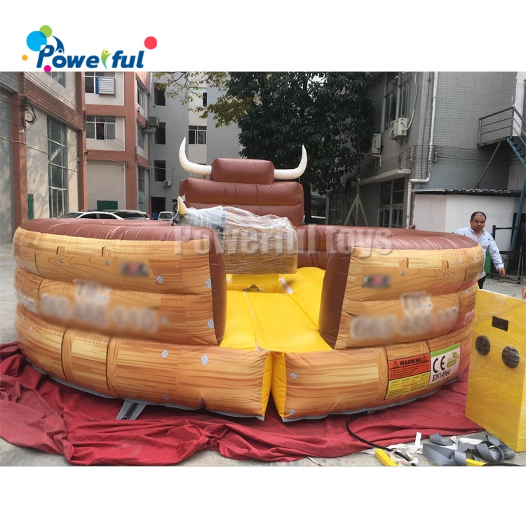Commercial inflatable mechanical bull customized size bull riding machine for sale
