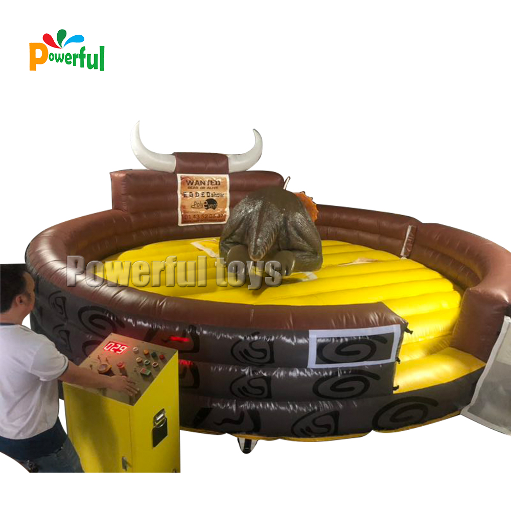 inflatable mechanical bullrodeo music controlal machine