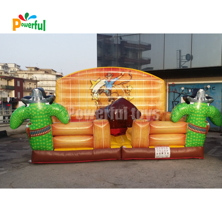Well popular inflatable riding machine mechanical rodeo bull from china inflatable games