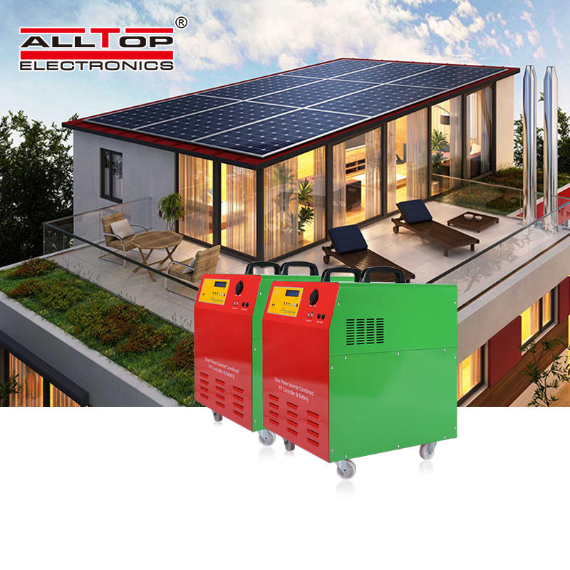 Low price 1000W 24V Off Grid AC solar power generator portable Inverter Home Lighting Power solar power system