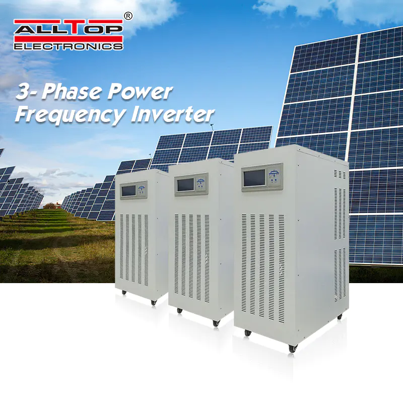 China Supplier solar energy system 80kw dc to ac three phase off grid solar inverter
