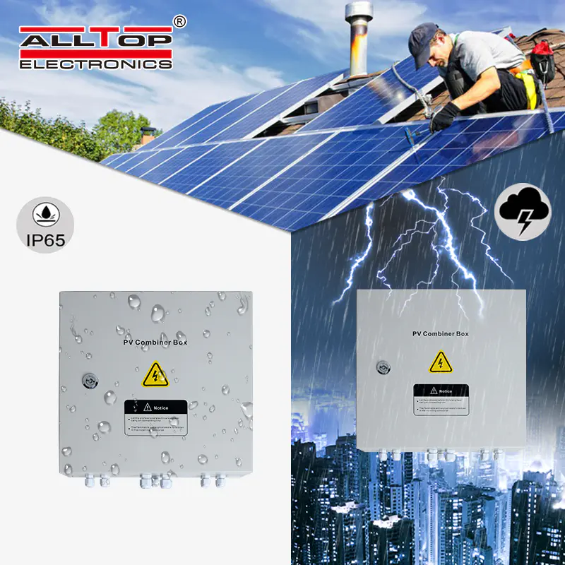 PV off grid solar pv array combiner box for solar power system home