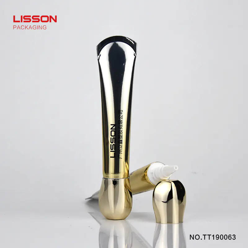 15-20ml long nozzle abl material cosmetic eye cream tube with special Plum-shaped cap