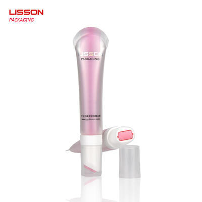 cooling function cosmetic plastic lip balm roller ball packaging container