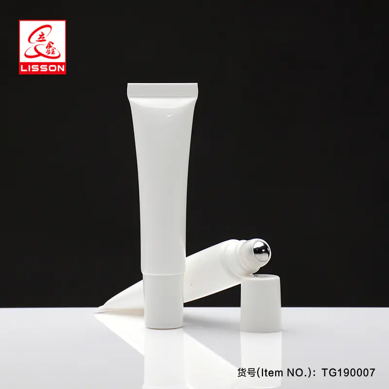 cooling function cosmetic plastic lip balm roller ball packaging container
