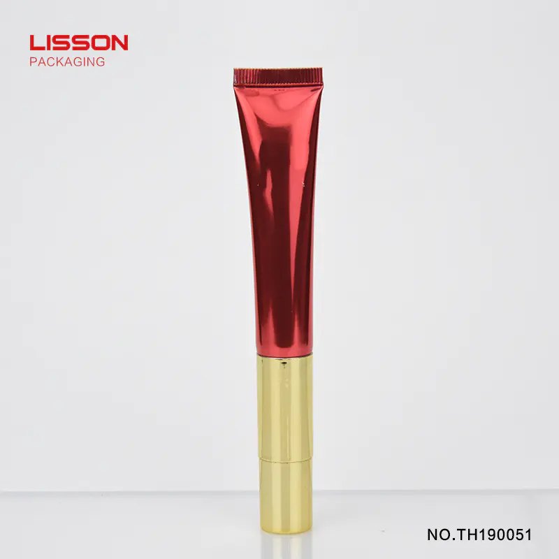 15ml/20ml cosmetic packaging massage eye cream tube zinc alloy applicator