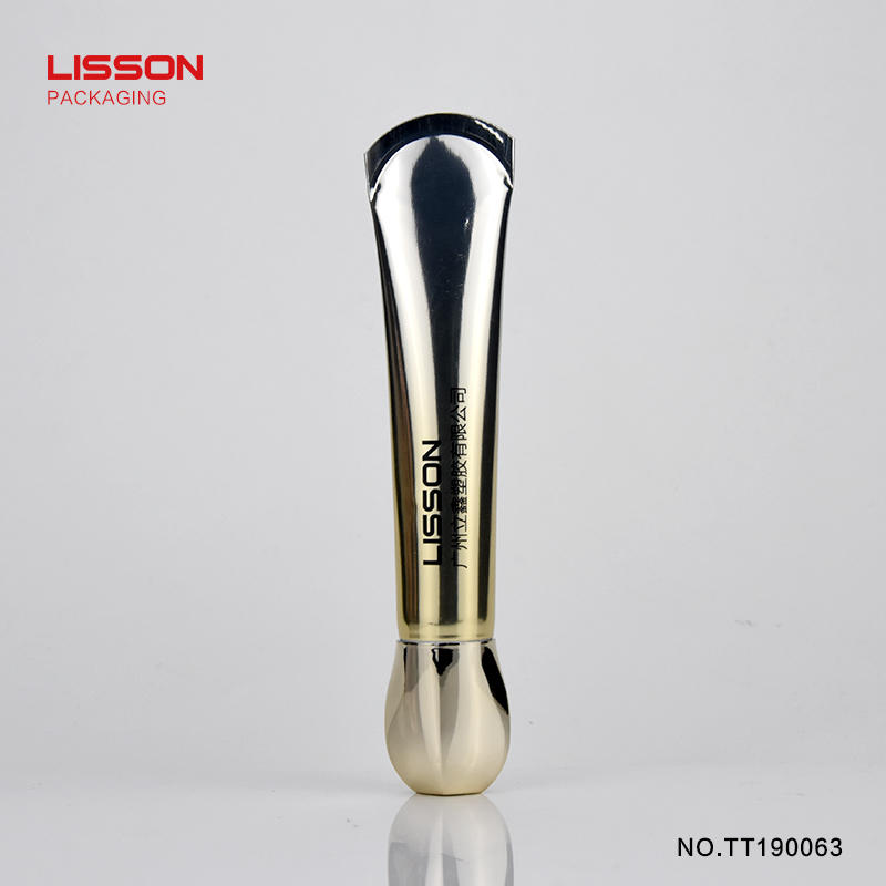 15-20ml long nozzle abl material cosmetic eye cream tube with special Plum-shaped cap