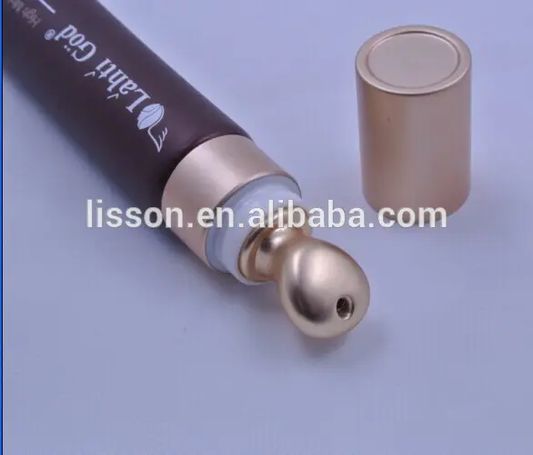 New Type 15ml Cosmetic Tubes with Metal Applicator /Plastic Packing Tubes for Eye Cream and lipstick tube