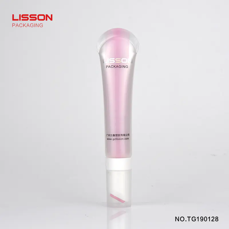20ml eye cream and lip gloss single-roller massage tube with transparent cap