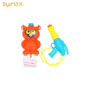 High quality funny plastic kid's toy water gun with animal shape tank backpack bag