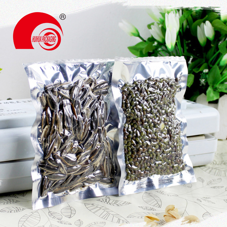 Plastic Aluminum Foil Three Side Seal Vacuum Pouches for Dried Fruit Packaging Bag
