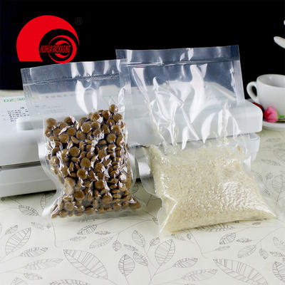 Hot selling clear Plastic Food Grade Glossy MoistureSeal Flat Pouch Barrier 3-side Packaging Bags