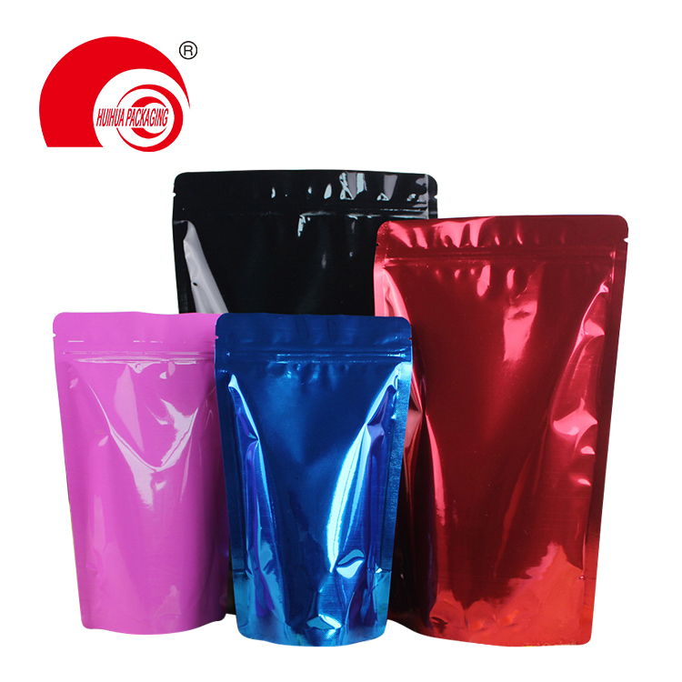 Custom mylar stand up pouch mylar pouches for candy/nuts/chilli pepper/whey protein packaging