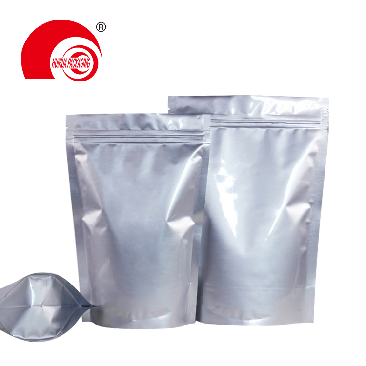 Food grade foil laminated resealable mylar zip lock tea aluminum foil stand up bags