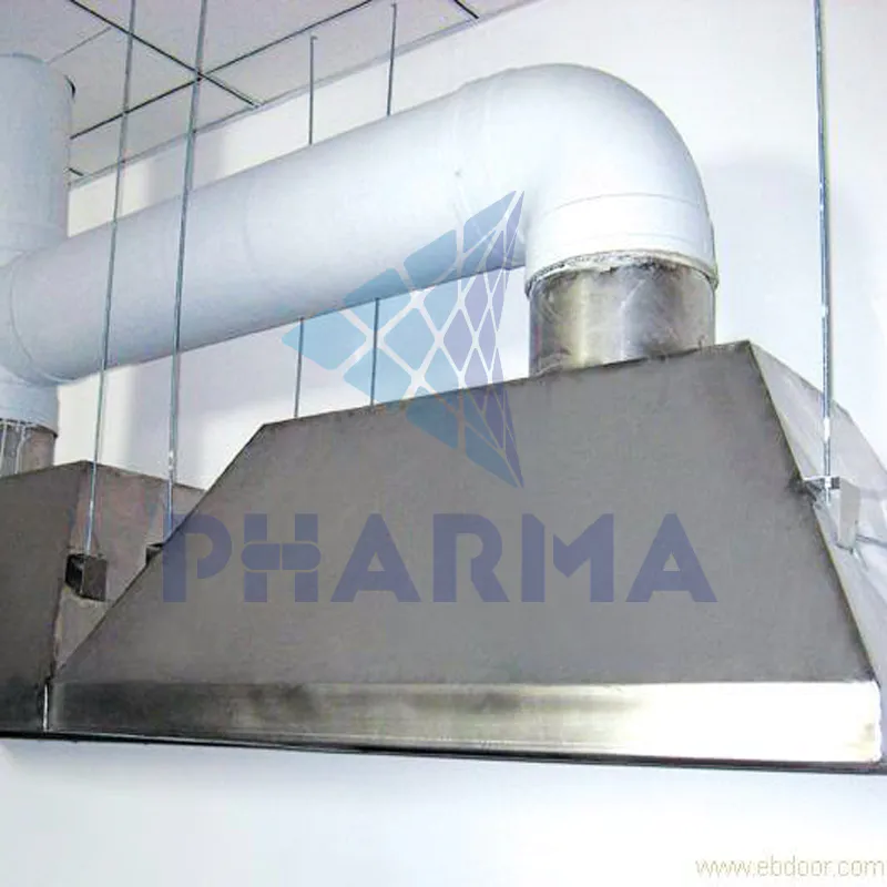 SS 304 Laboratory ceiling fume extractor GMP